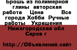 Брошь из полимерной глины, авторская работа. › Цена ­ 900 - Все города Хобби. Ручные работы » Украшения   . Нижегородская обл.,Саров г.